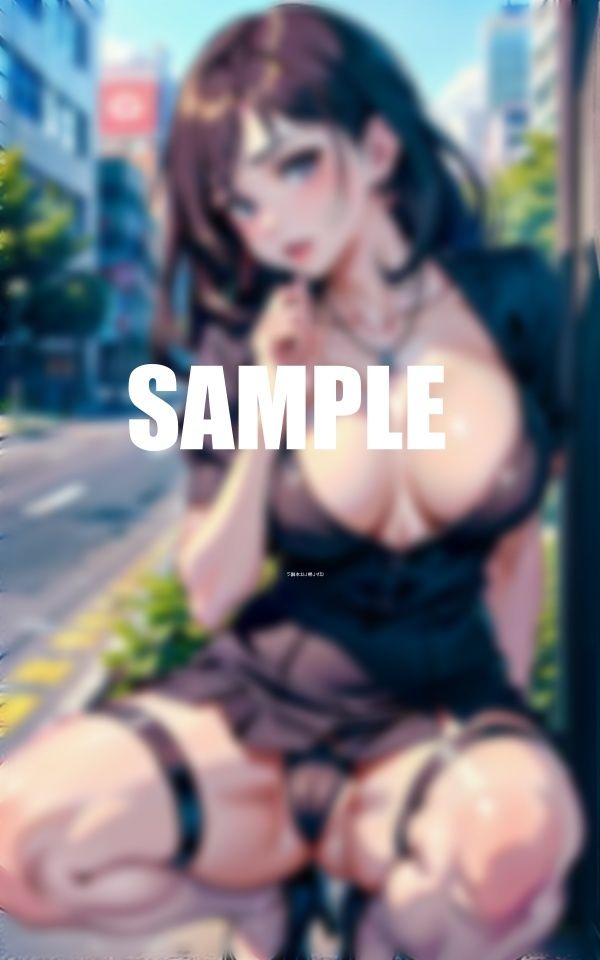 サンプル画像2:ガーターベルトのいやらしぃ〜美熟女たち街行く男たちの男根を狙う(AI美女LABO.27) [d_532361]