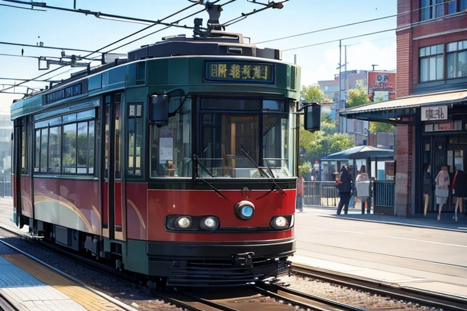 電車・モノレール  背景素材 画像1