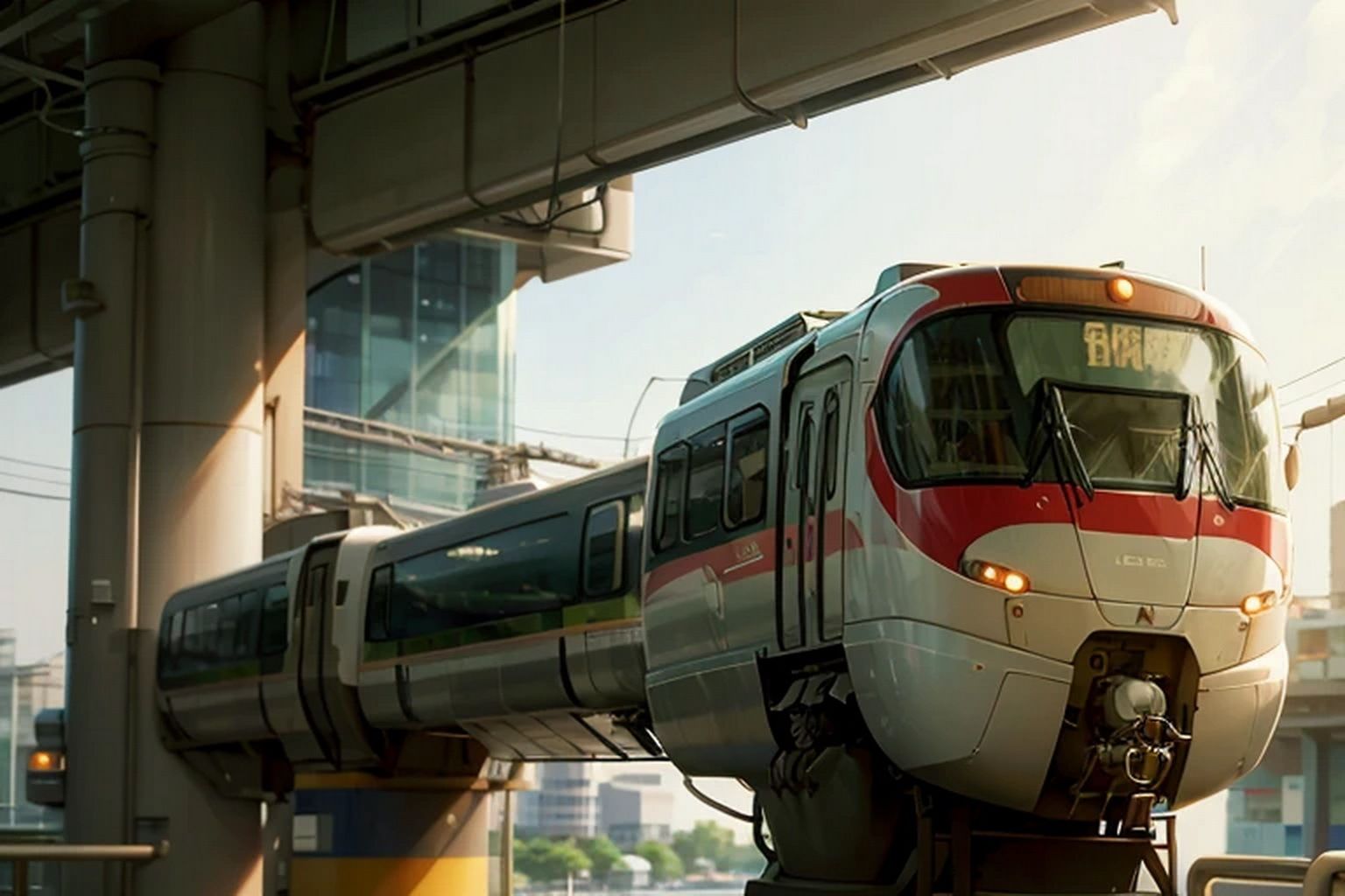 電車・モノレール  背景素材 画像2