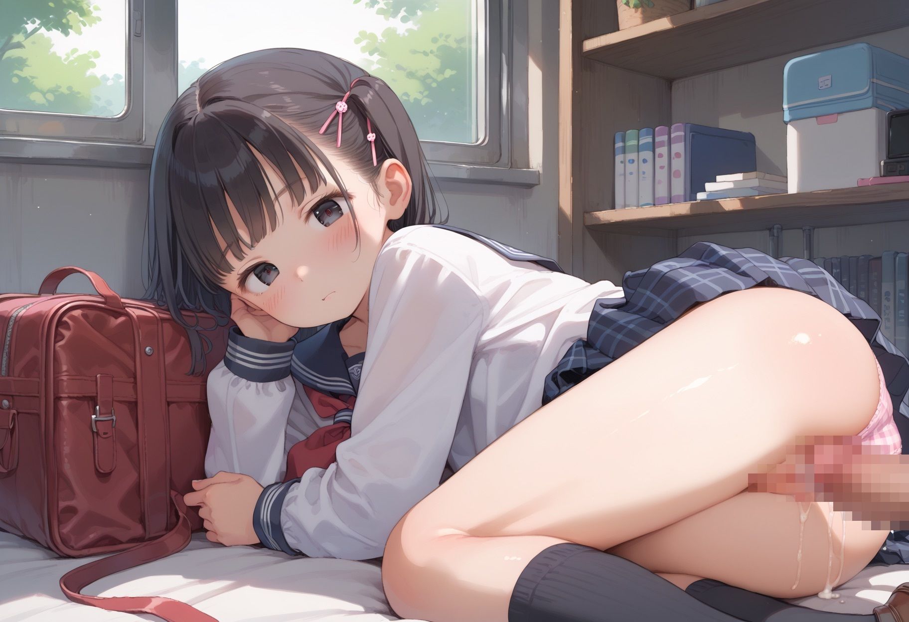 サンプル画像6:淫行学園で巨乳女子校生をとにかく孕ませる！！(AIRIS) [d_532499]