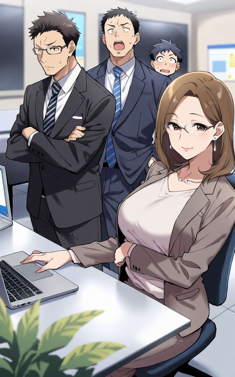 サンプル画像1:契約率99％ ガチで枕営業してる 人妻保険営業(スケベ椅子) [d_532525]