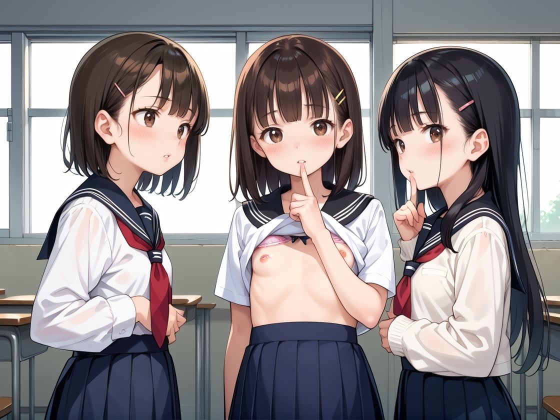 サンプル画像2:ロリ学園貧乳ハーレム(まねき猫) [d_532544]