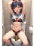 援交女子校生のお漏らしトイレに監禁縛って放尿 画像4