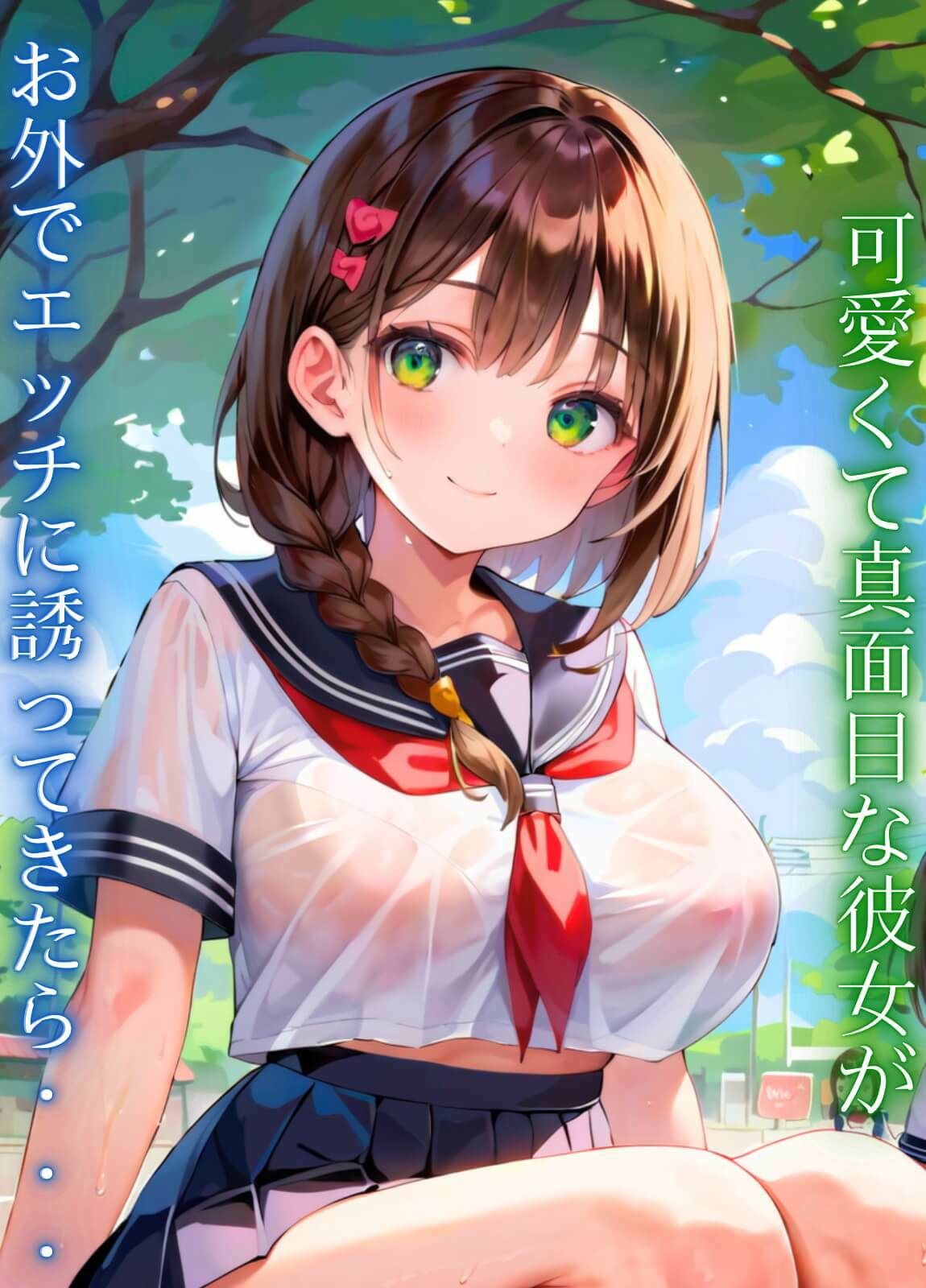 サンプル画像1:真面目なあの子と欲張りエッチ！外なのに大胆すぎる！！【厳選CG230枚収録】(エリスの林檎) [d_532571]