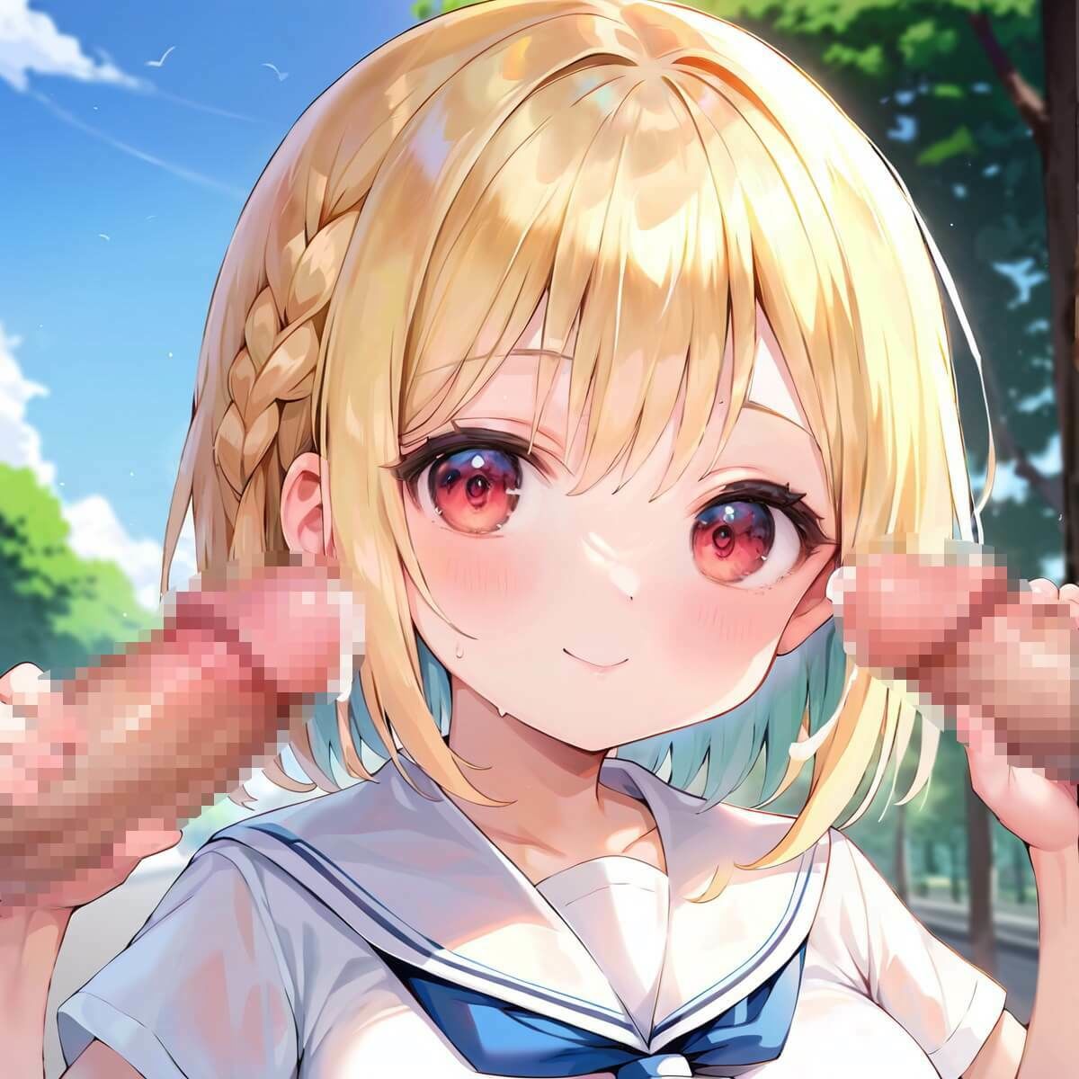 サンプル画像3:真面目なあの子と欲張りエッチ！外なのに大胆すぎる！！2【厳選CG230枚収録】(エリスの林檎) [d_532572]