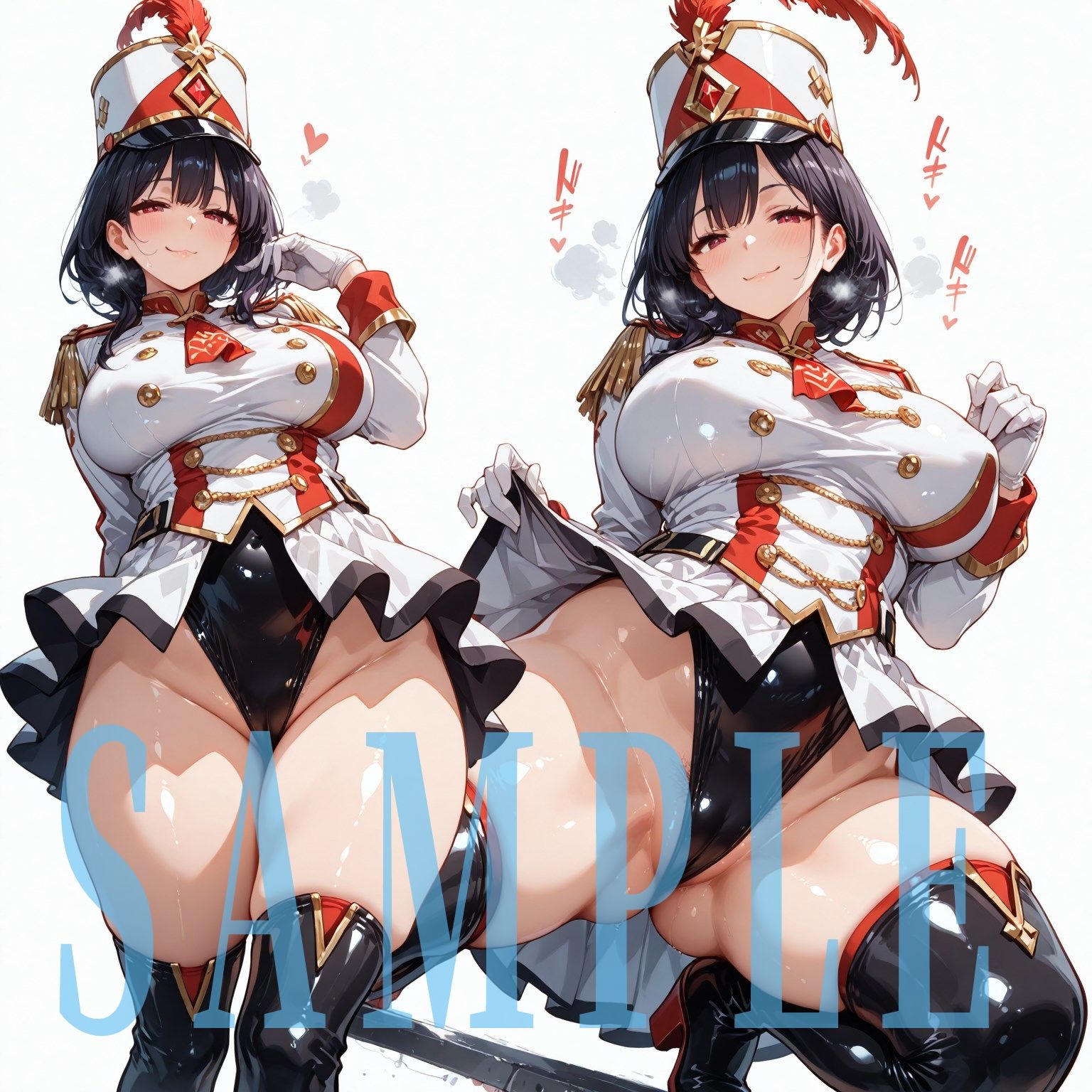 サンプル画像1:マーチングバンド風衣装キャラクターコレクション（Lサイズ）Vol.01(滝ノ川技術研究所) [d_532622]