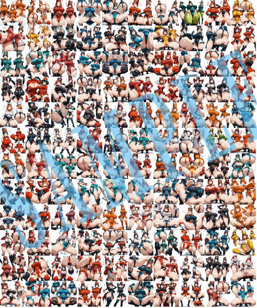 サンプル画像4:マーチングバンド風衣装キャラクターコレクション（Lサイズ）Vol.01(滝ノ川技術研究所) [d_532622]