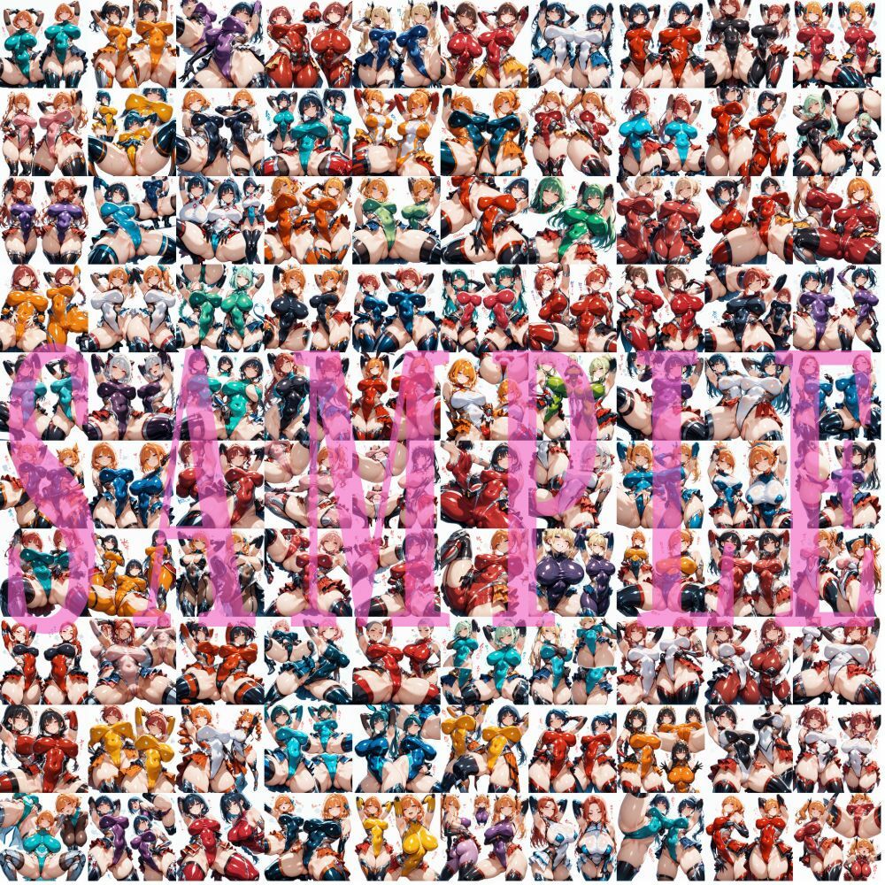 サンプル画像4:オリジナル対魔忍風キャラクターコレクション（Lサイズ）Vol.01(滝ノ川技術研究所) [d_532626]