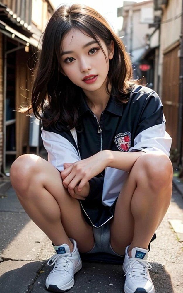 サンプル画像3:女子大生路地裏パンチラ画像集(榊原大造) [d_532632]