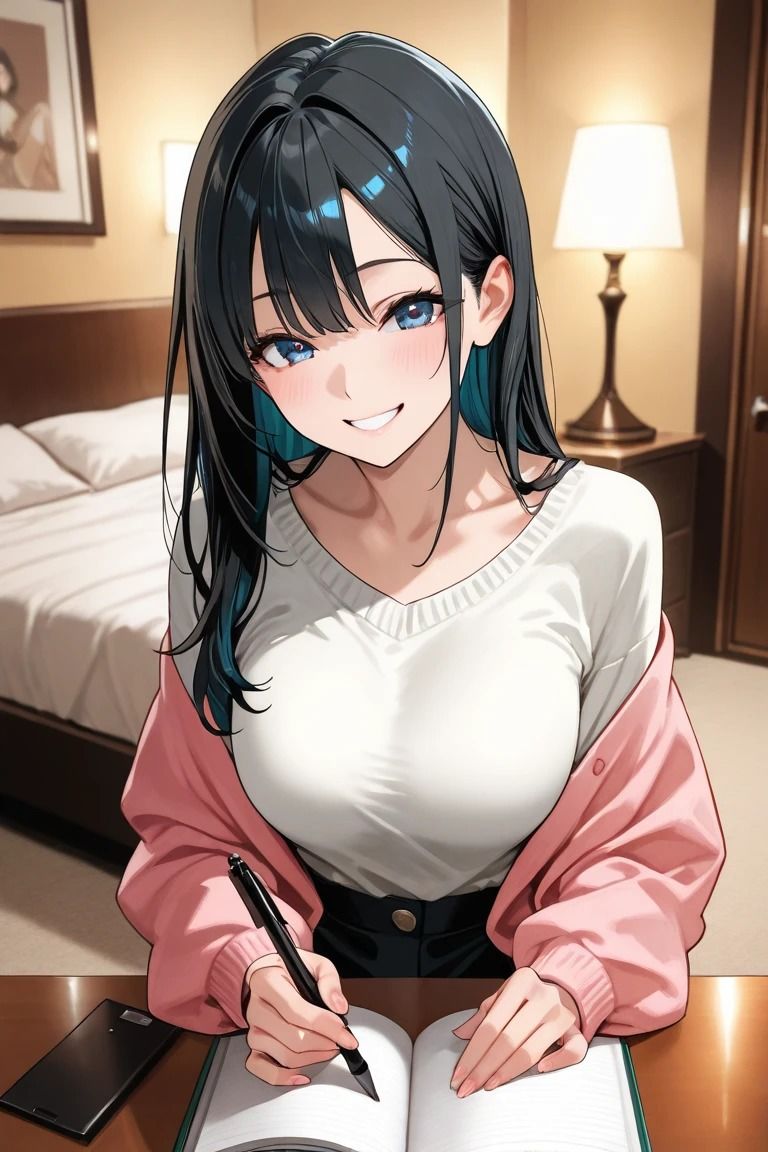 サンプル画像1:家庭教師しおり  合格したらエッチしようねVol12(きれいなAIお姉さん) [d_532641]