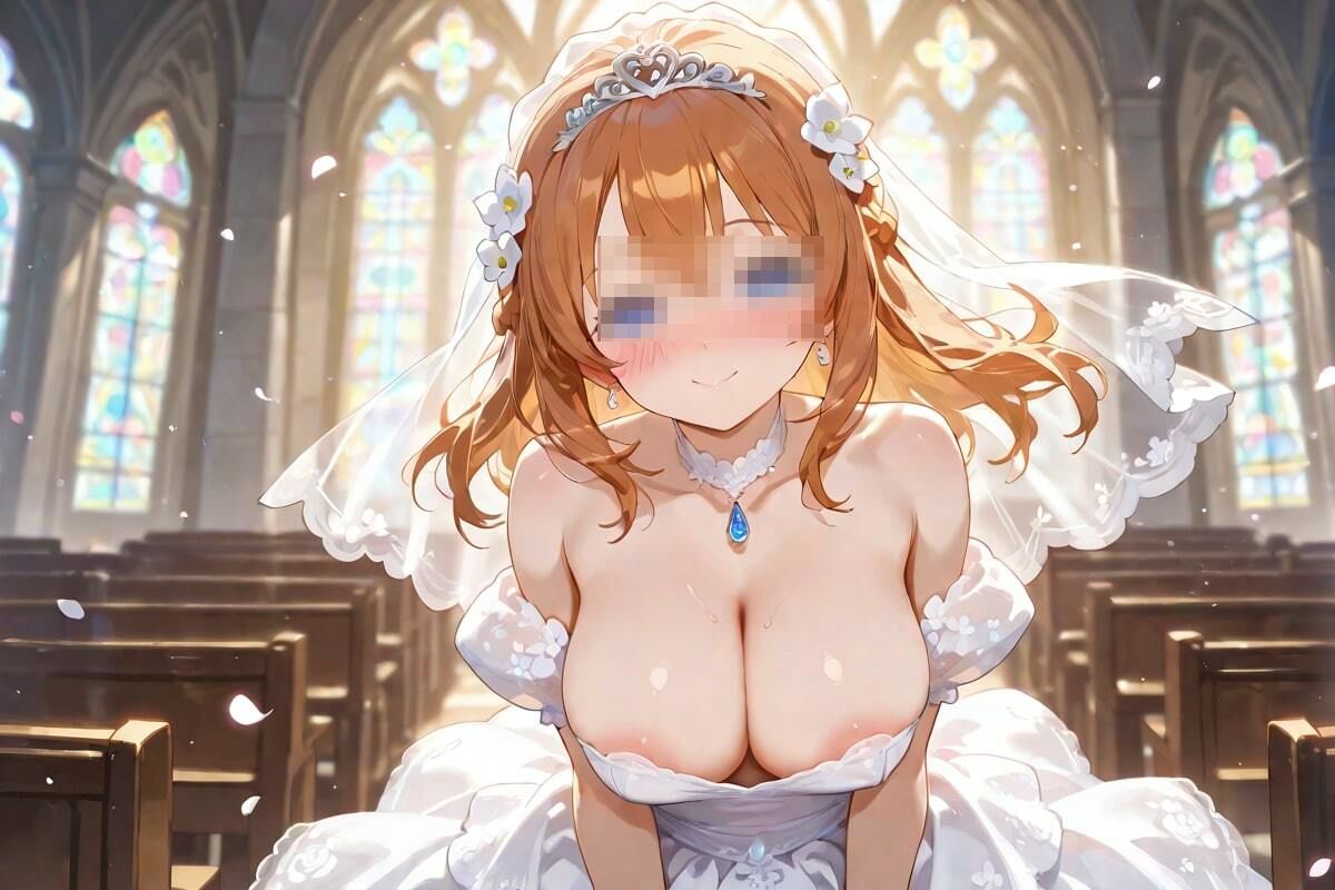 サンプル画像5:純白の誘惑  〜淫らに乱れるウエディング〜(AI幻想工房) [d_532752]