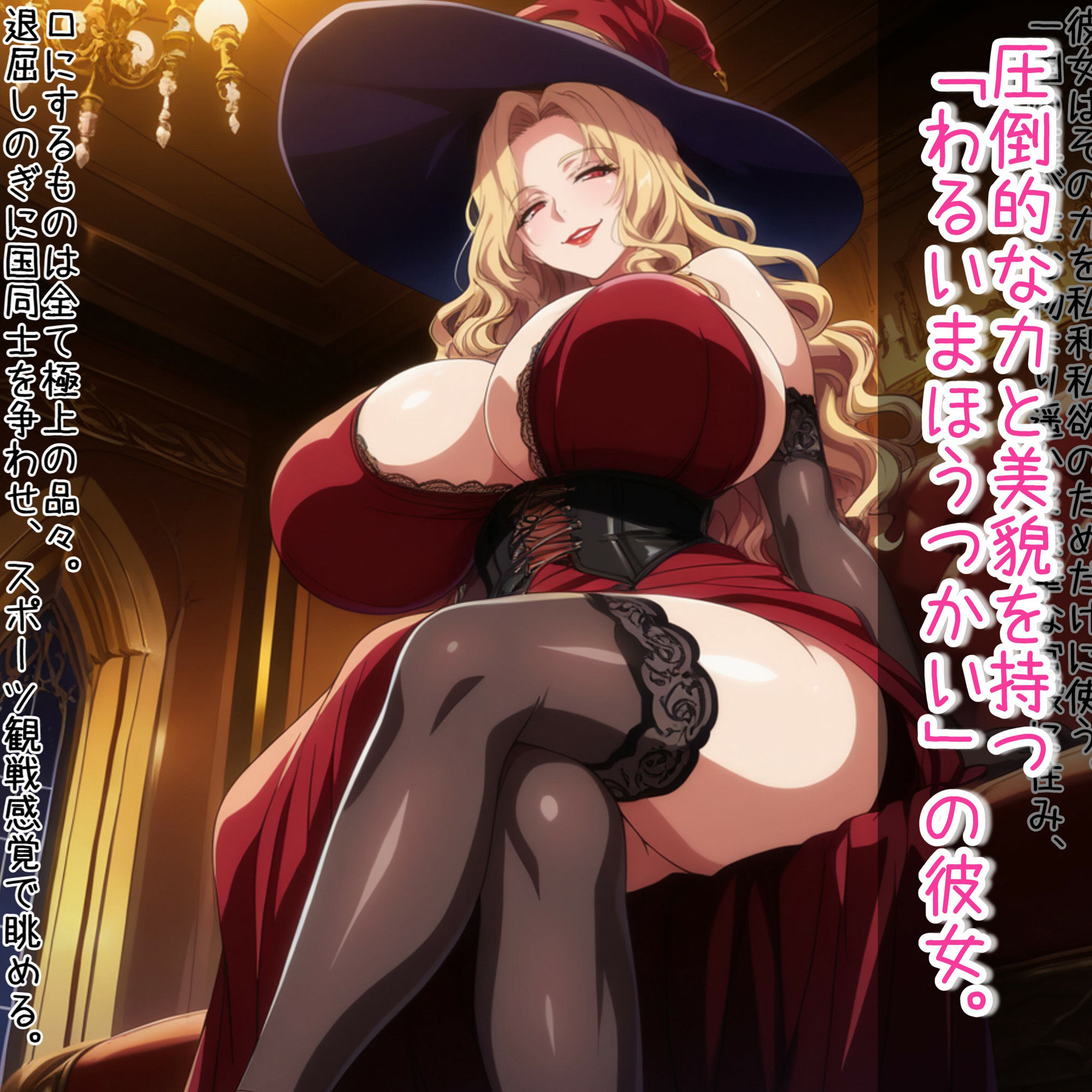 サンプル画像1:ムチムチ爆乳のわるい魔法使いのお姉さんをア〇リで私物化からのオナホ化する(あちみ屋) [d_532761]