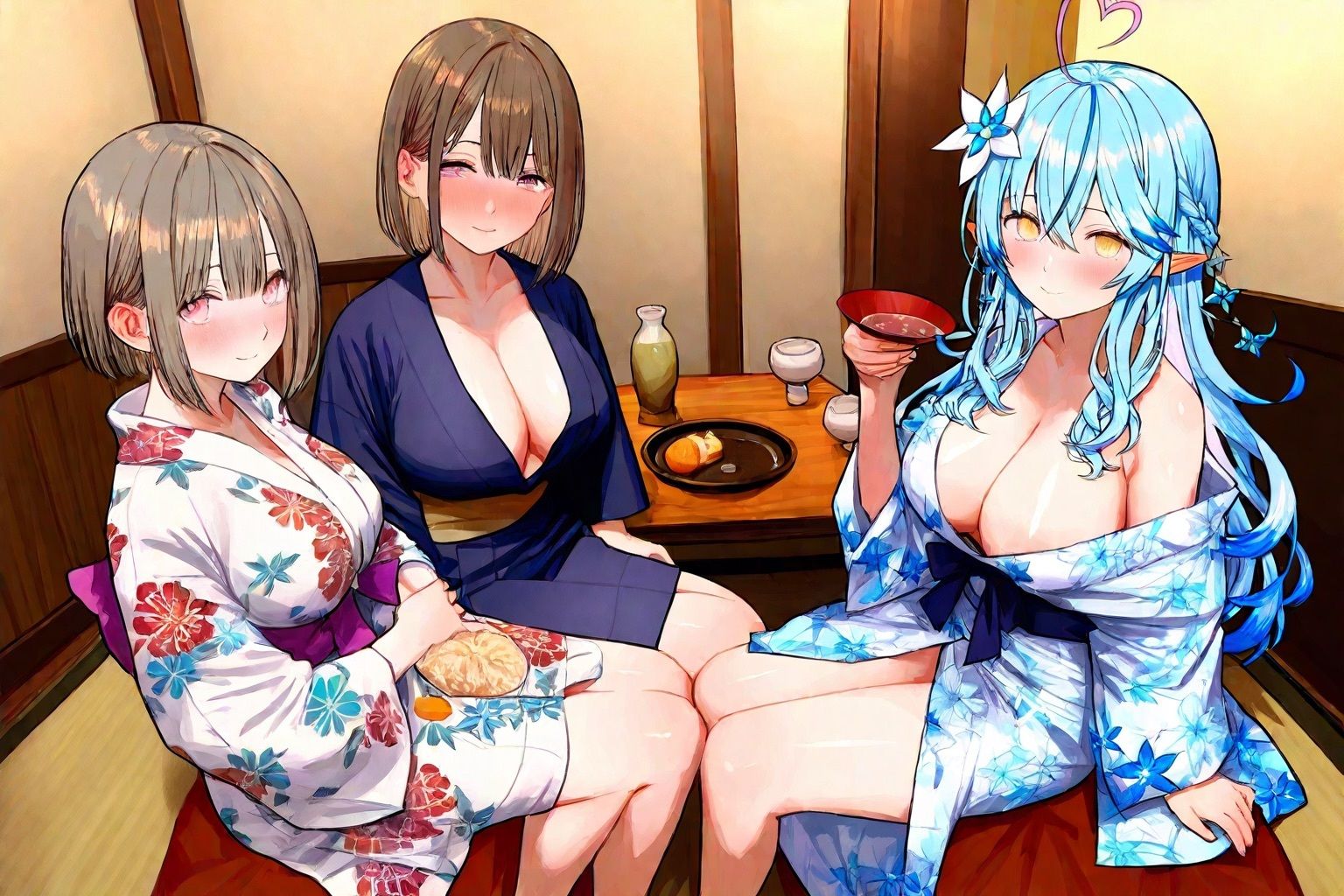 サンプル画像3:雪華ラミィ緊縛温泉旅行(AIホロアートワークス) [d_532883]