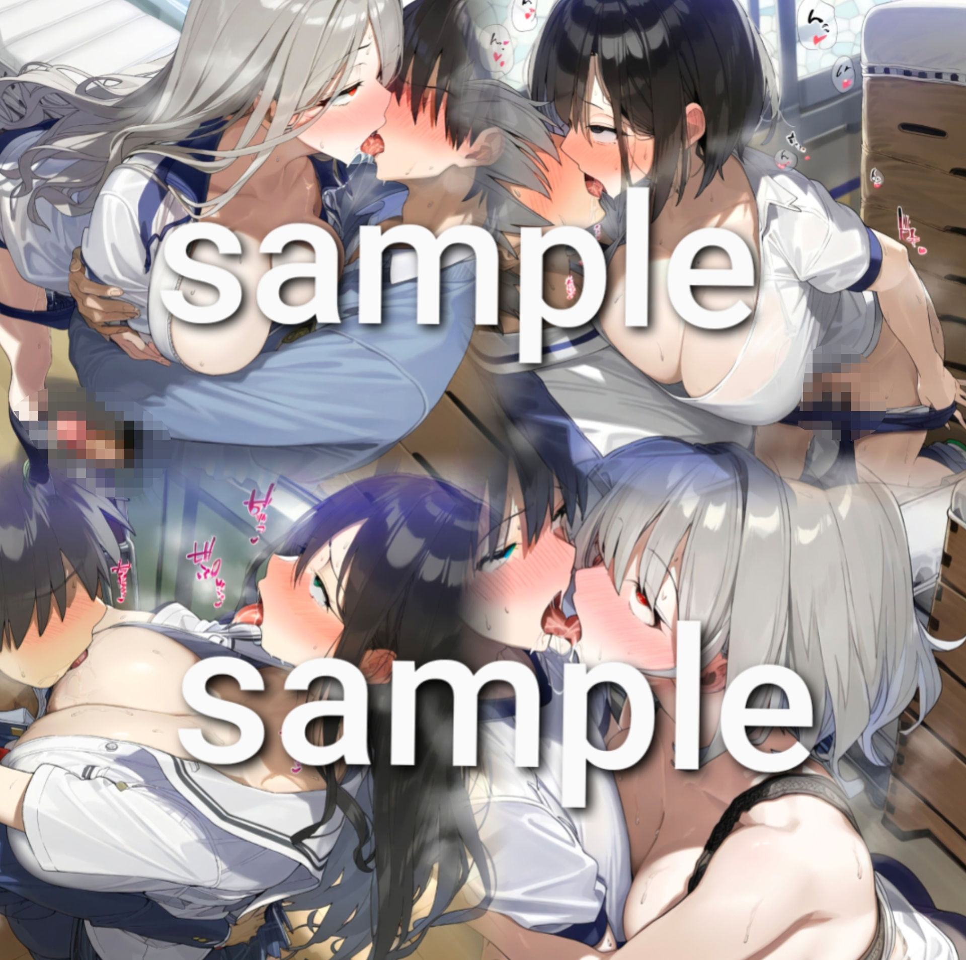黒髪と白髪にベロキスして頂く 画像3