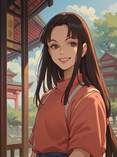 サンプル画像1:千と千尋の神隠しのリンから送られてきた自撮り写真(自撮りサークル  イカスミ工房) [d_533044]