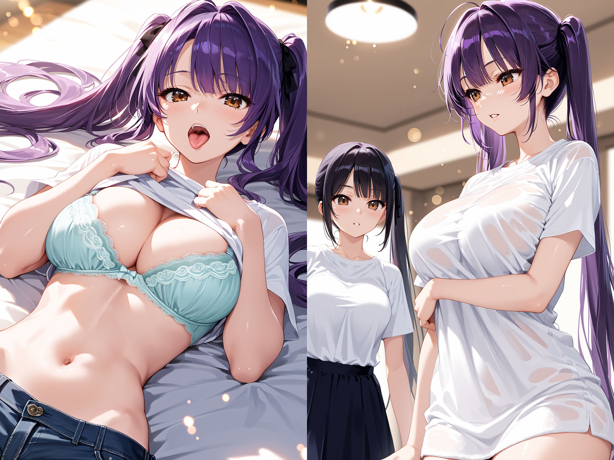 サンプル画像4:名門！ばくにゅう女子マネの性処理管理術【ツインテール編】(夢絵織) [d_533086]