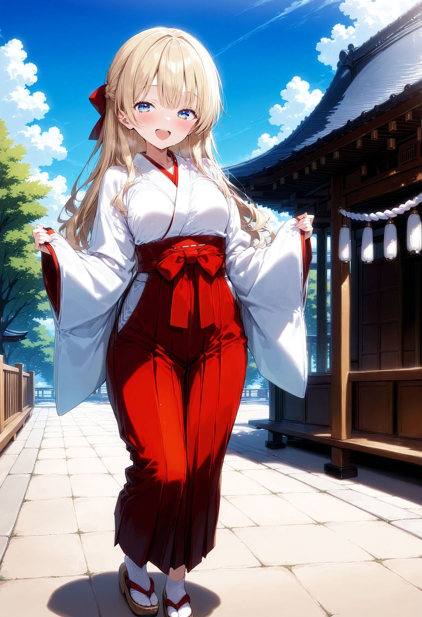 サンプル画像2:ギャルと巫女と性交(AIrast Office) [d_533127]