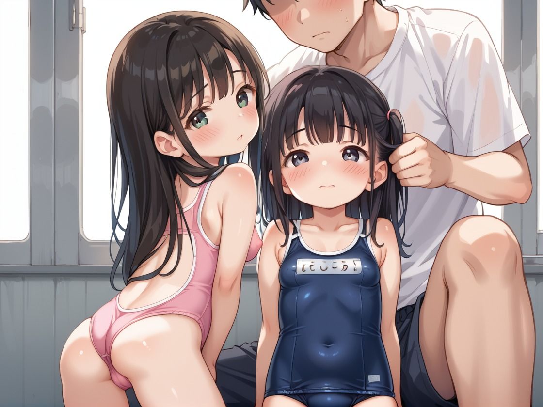 サンプル画像1:姪っ子たちとプールごっこのつもりが中出しハメまくり(くらら) [d_533129]