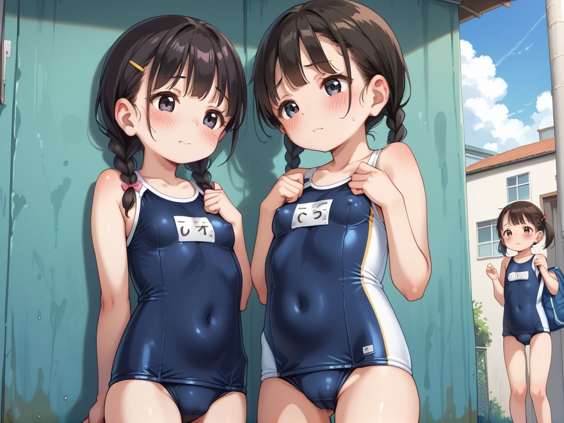 サンプル画像4:姪っ子たちとプールごっこのつもりが中出しハメまくり(くらら) [d_533129]