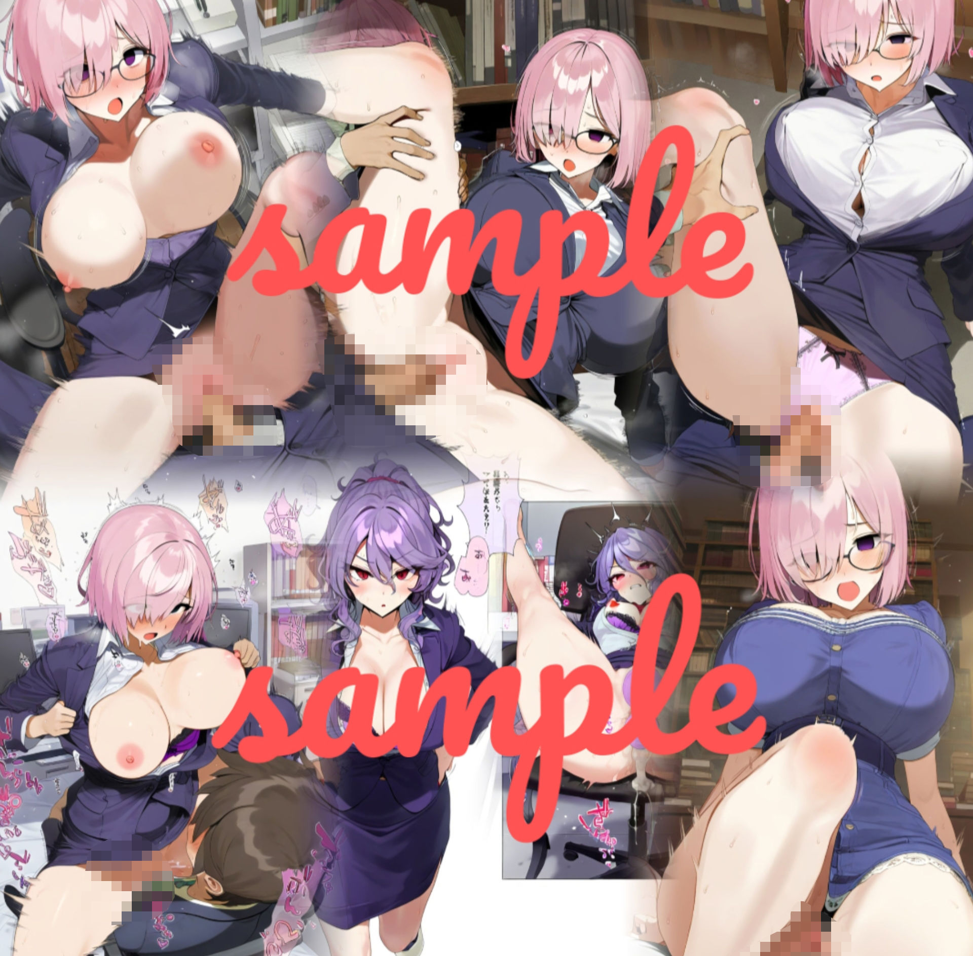 サンプル画像6:ハメ撮りえろ動画in図書館｛26｝〜仕事が終わっても求められる…女性器を射止めた〜(鼉カメラふぱぁん) [d_533166]