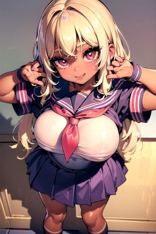 サンプル画像4:AIグラビアCG集 爆乳メス〇キ学園(YUKI) [d_533194]