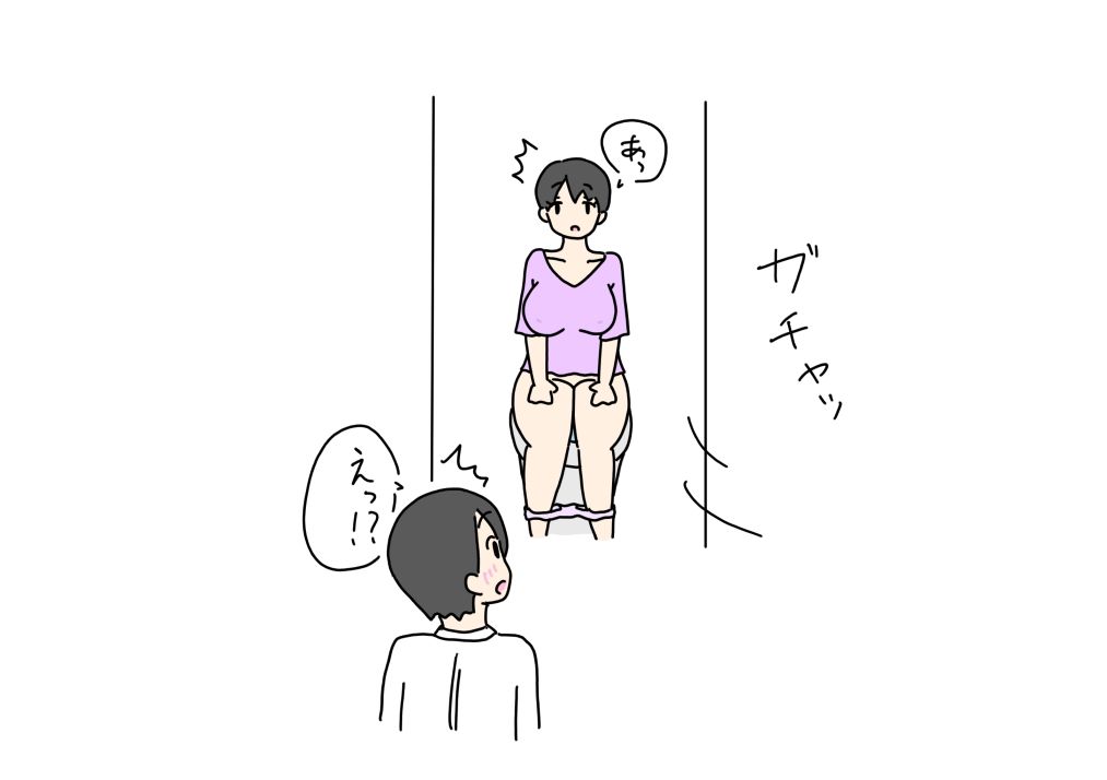 彼女のママとトイレで童貞卒業した3