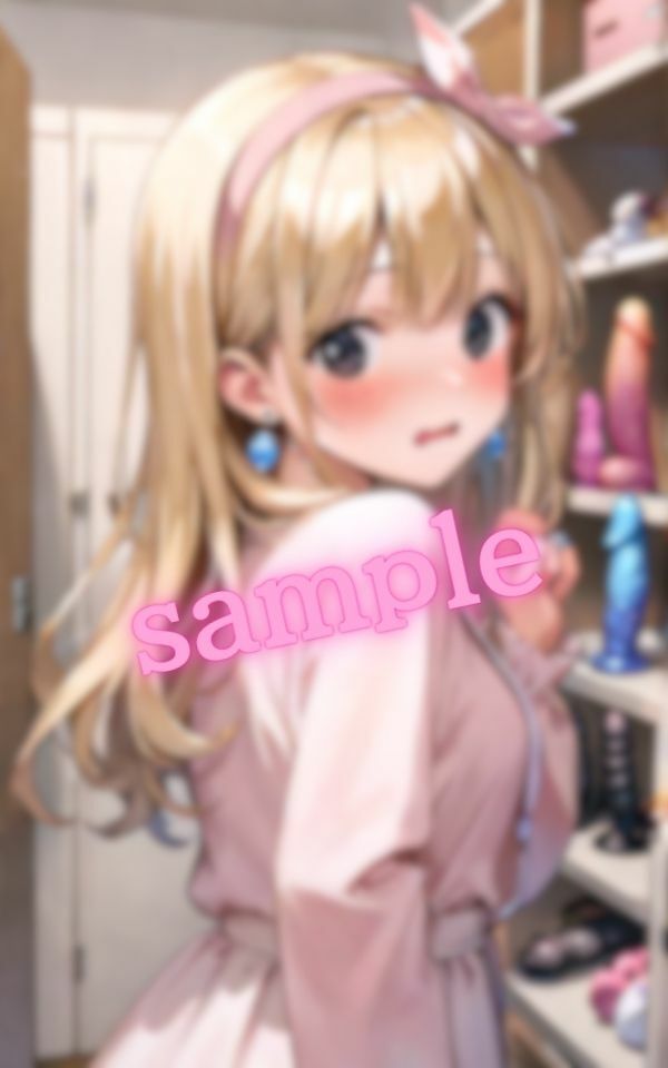 サンプル画像1:金髪美女の初めてのおもちゃ(チョコクレープ) [d_533332]