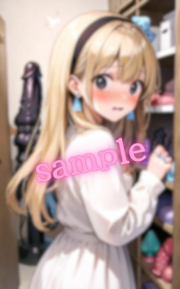 サンプル画像2:金髪美女の初めてのおもちゃ(チョコクレープ) [d_533332]