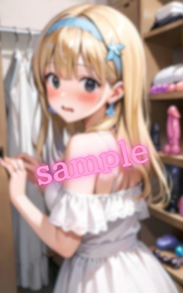 サンプル画像4:金髪美女の初めてのおもちゃ(チョコクレープ) [d_533332]