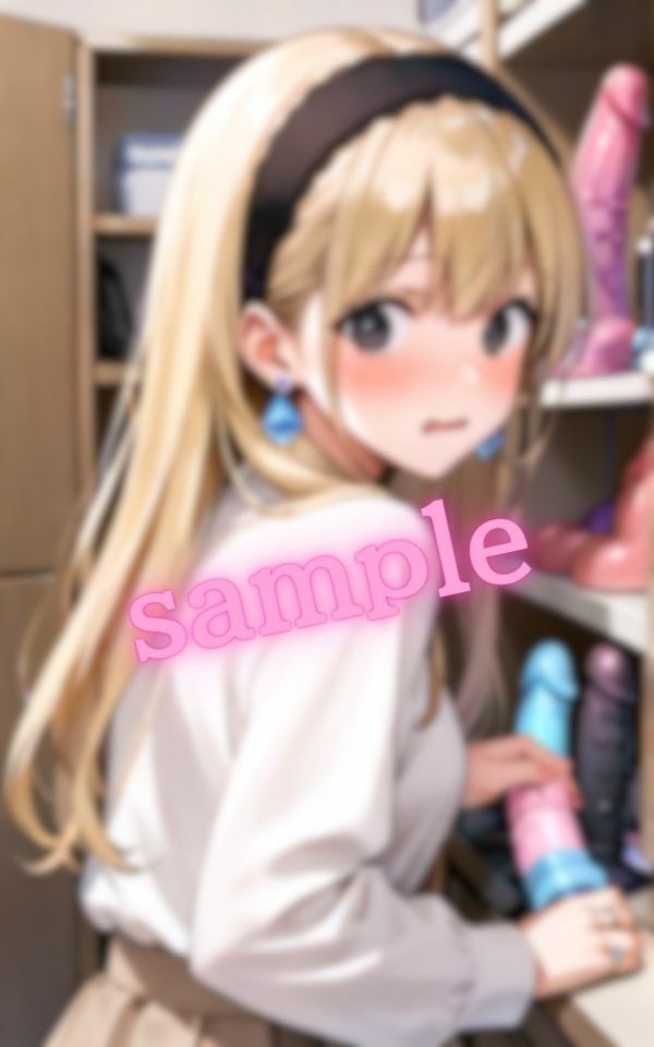 サンプル画像5:金髪美女の初めてのおもちゃ(チョコクレープ) [d_533332]