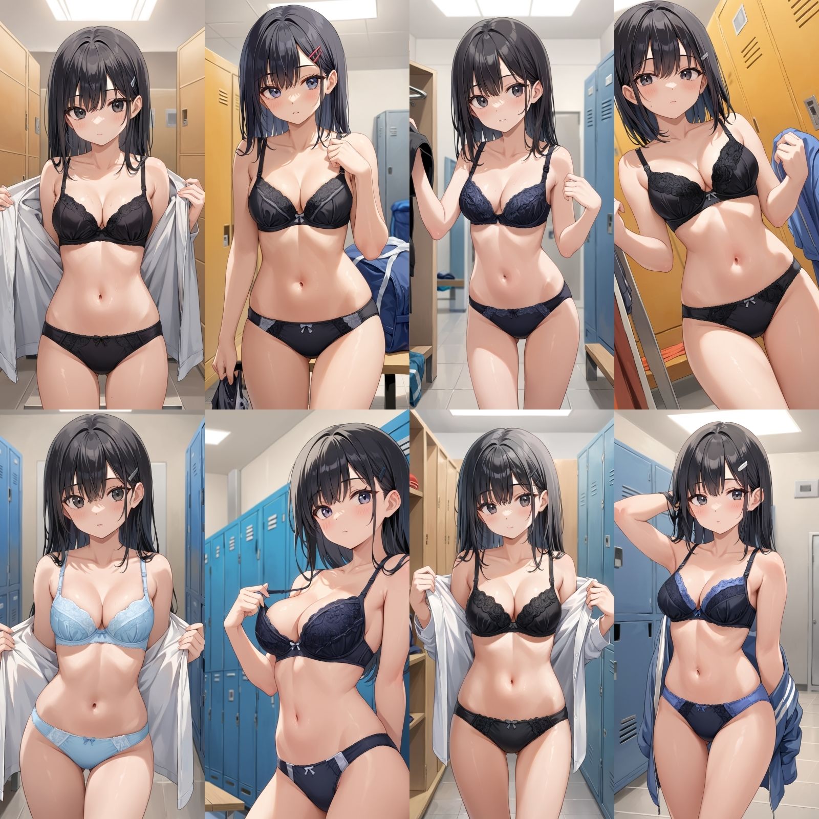 サンプル画像1:女友達に女子更衣室に来てと言われた【500枚】(女子高生) [d_533608]