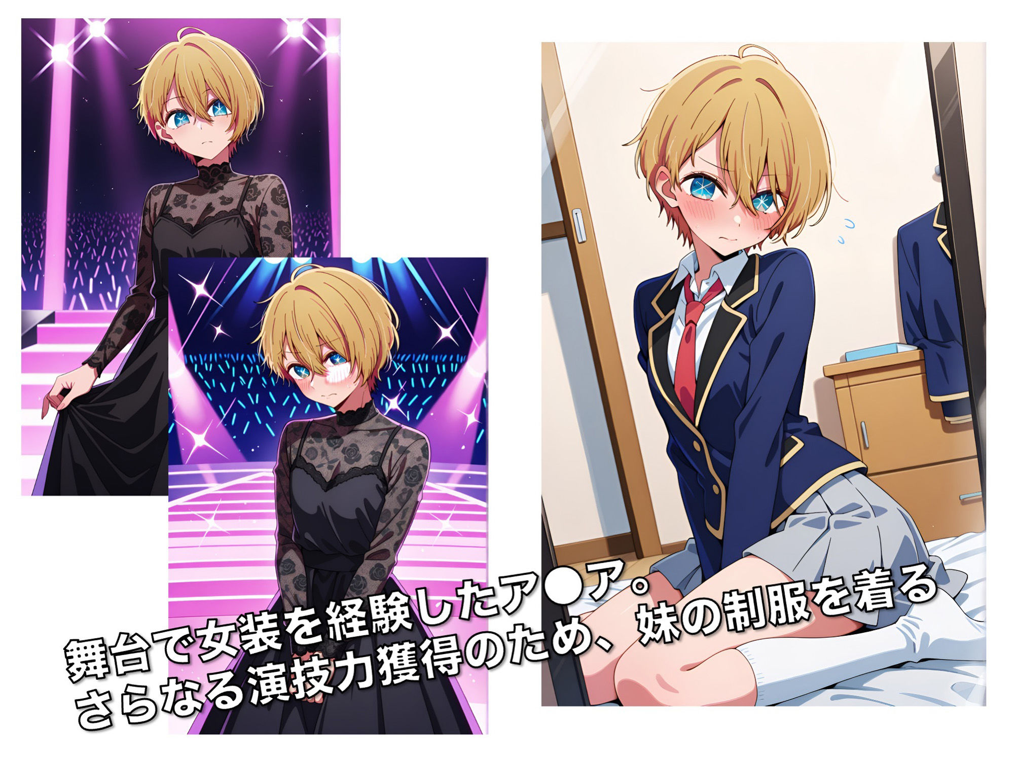 サンプル画像2:オス♂の娘 〜女体化アクアのふたなりエッチ〜(妄想実現委員会) [d_533637]