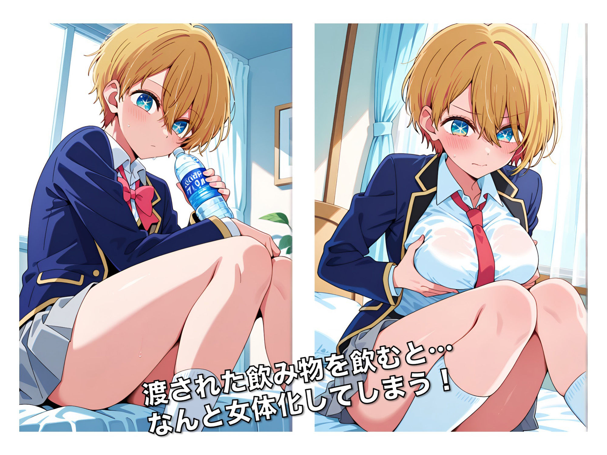 サンプル画像6:オス♂の娘 〜女体化アクアのふたなりエッチ〜(妄想実現委員会) [d_533637]