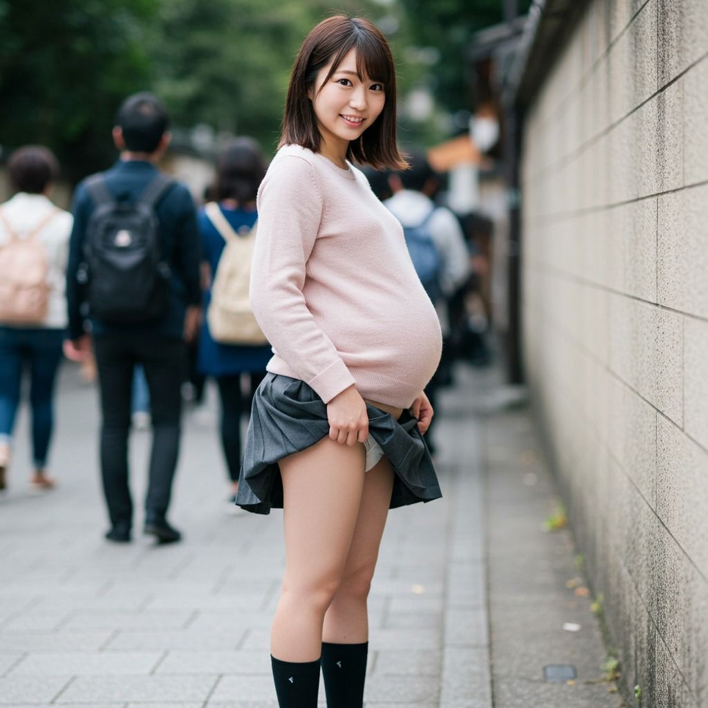 サンプル画像2:妊婦(もう限界) [d_533689]