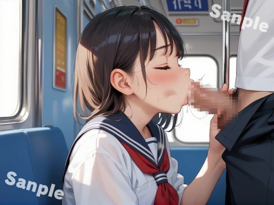 サンプル画像4:登校中の爆乳JKを中出する妄想話(monomo) [d_533701]