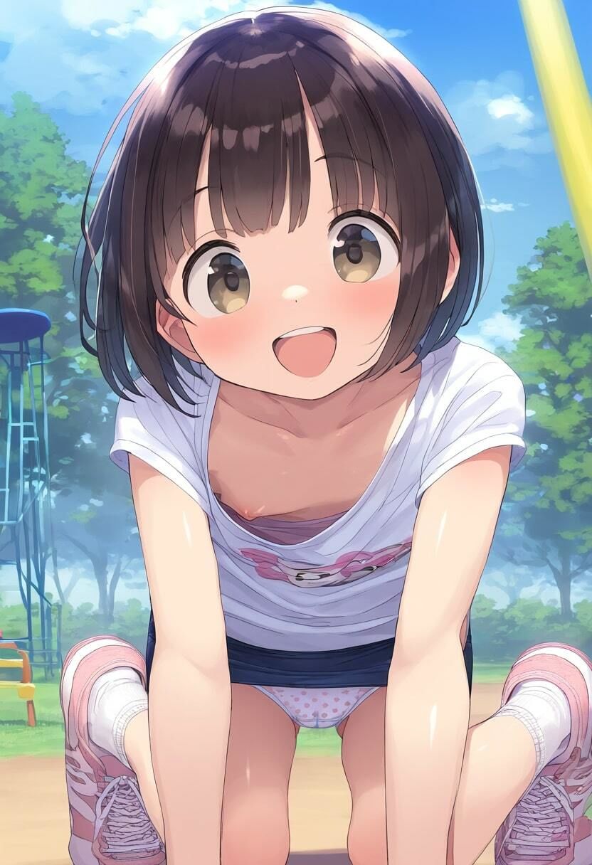 清純な汚れのないおパンツと無防備な胸チラ！ずぶ濡れスケス... ナオ絵描き家 エロ画像9