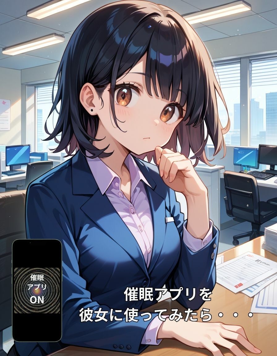 サンプル画像1:甘い支配 -秘密の催●アプリ-(甘艶工房) [d_533816]