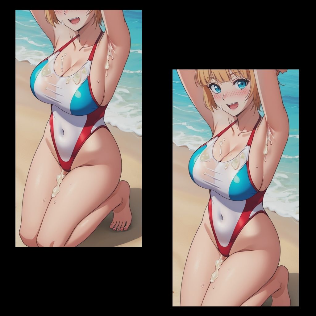 サンプル画像3:常夏少女 腋射 詰め合わせ(Crimson AI) [d_533853]