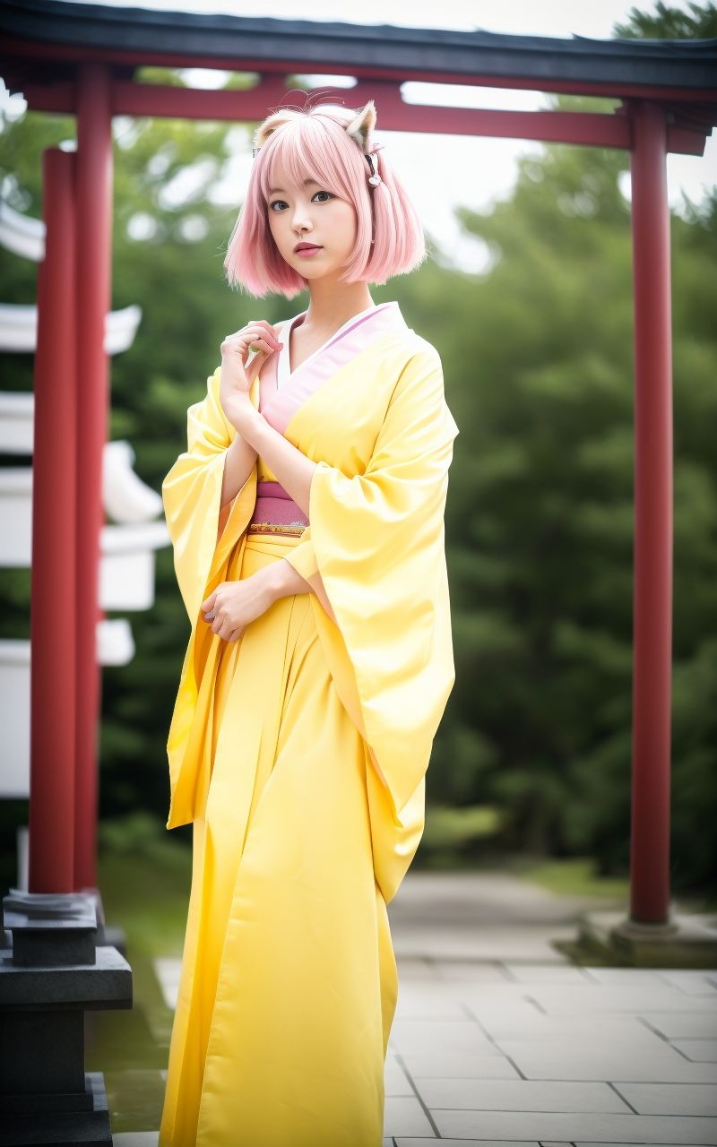 サンプル画像4:AI美女写真集┃和服の乙女(AI美女写真集┃清楚な大人) [d_533942]