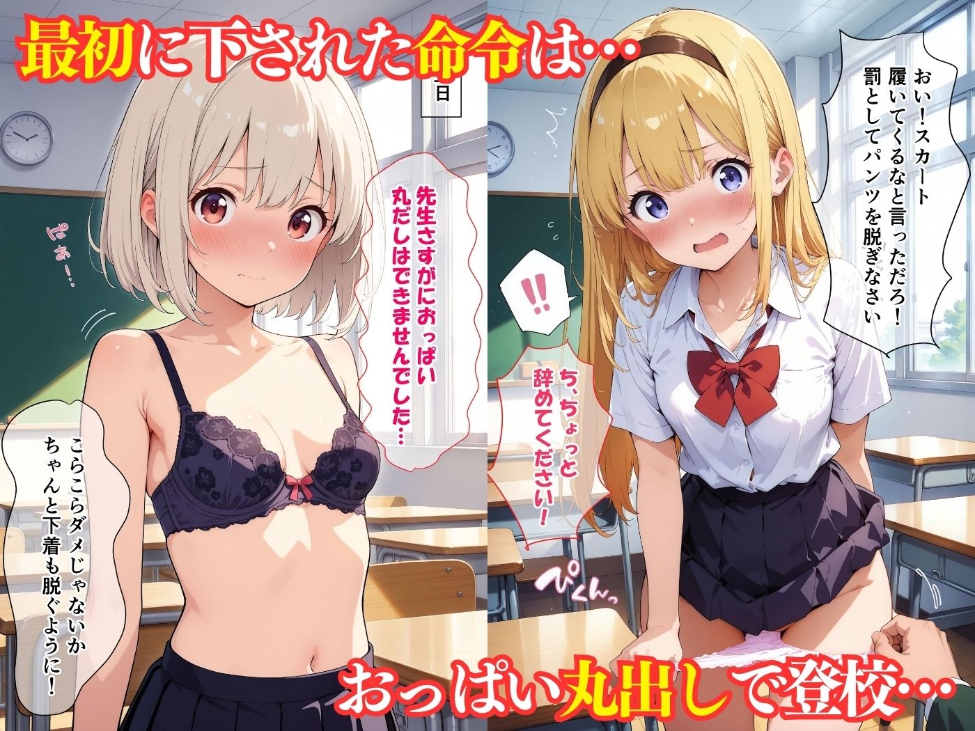 サンプル画像2:先生の言うことを聞かない生徒は即退学！(スクールパラダイス) [d_534030]