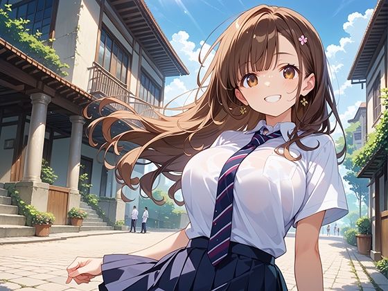 サンプル画像2:巨乳女子校生 仲良し二人組の性交記録(マジカルきなこ) [d_534070]