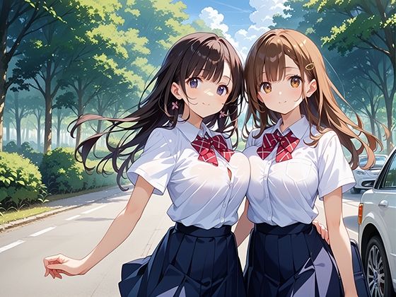 サンプル画像4:巨乳女子校生 仲良し二人組の性交記録(マジカルきなこ) [d_534070]