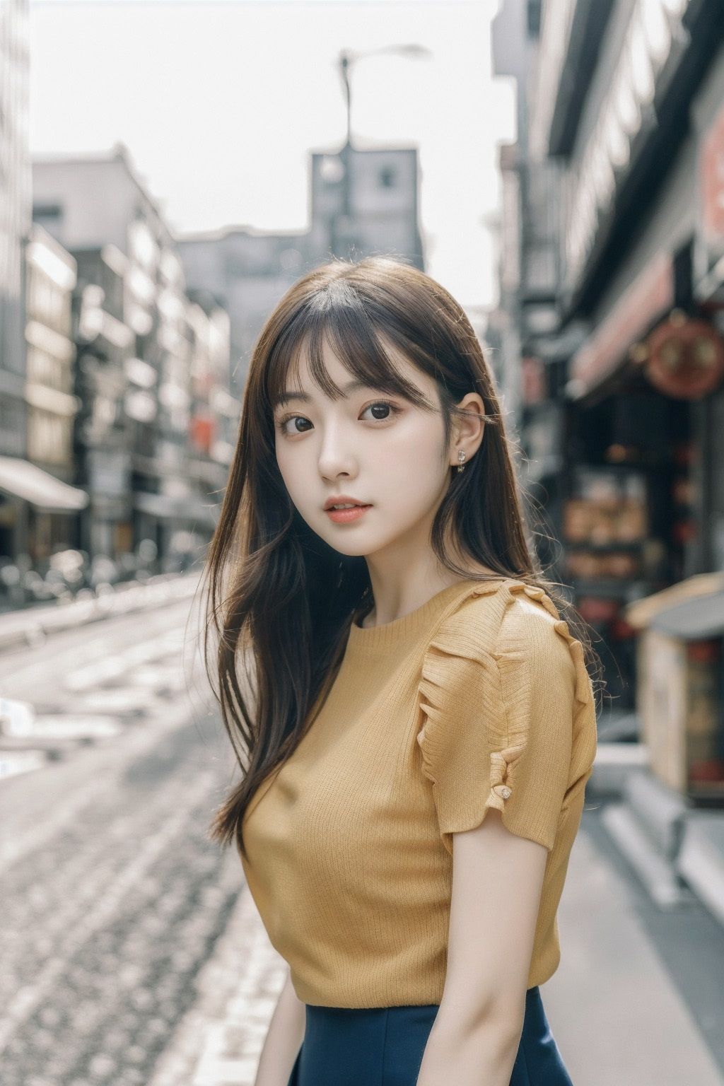 サンプル画像1:AI美女写真集「街角美女」Vol.5(駄馬) [d_534104]