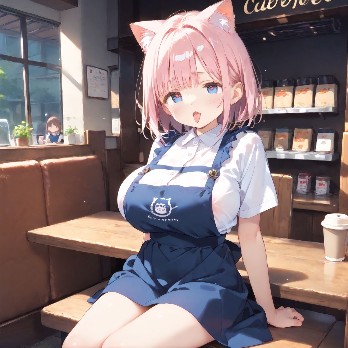 サンプル画像1:【PART1】猫カフェに行ったら猫耳っ娘のいちゃらぶ接客に沼った(ふるーつぽんち倶楽部) [d_534232]