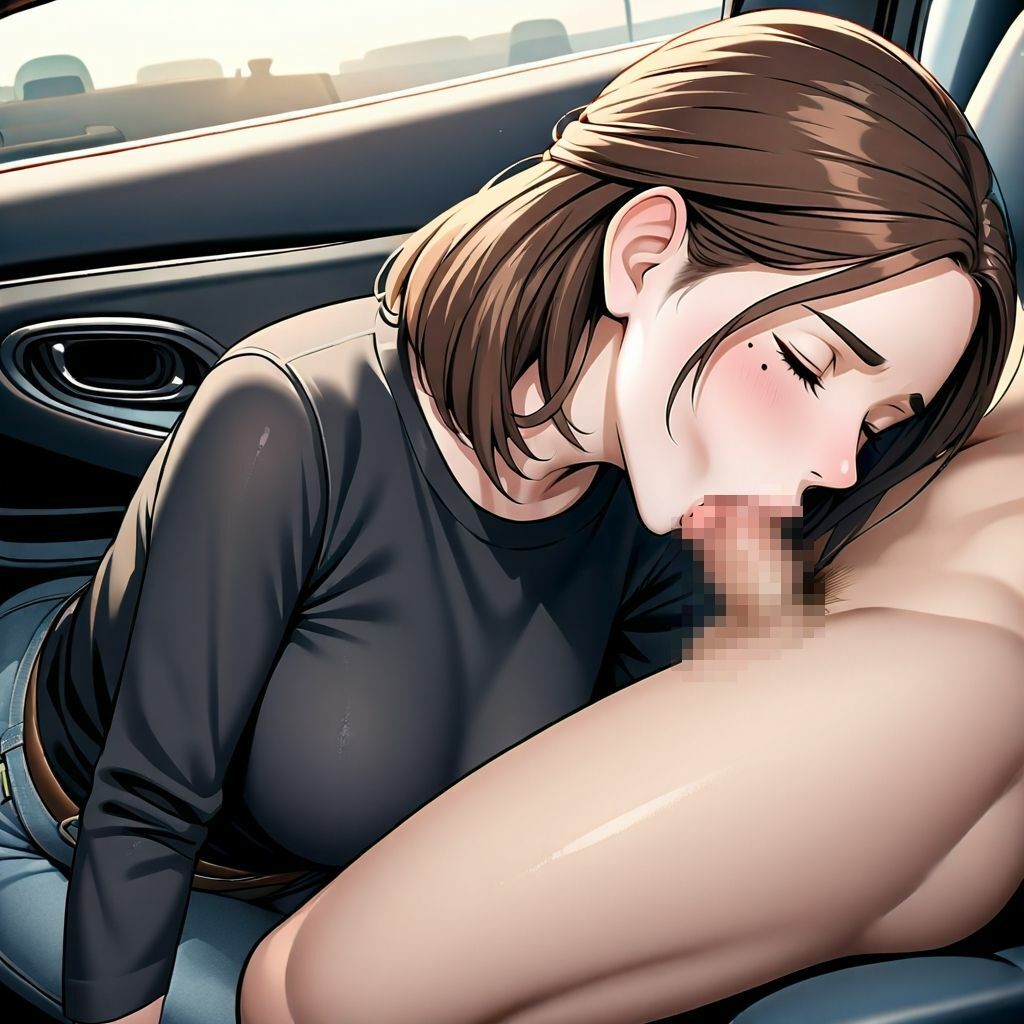 サンプル画像5:オバサンを車ナンパ(綿菓子) [d_534300]