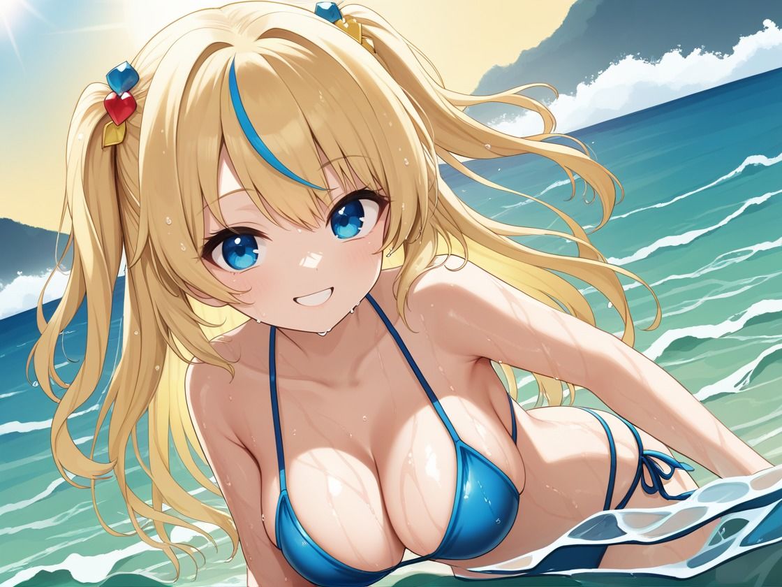 サンプル画像1:ロリ系の妹がプライベートビーチで見せる大胆な私性活(CP出版) [d_534365]