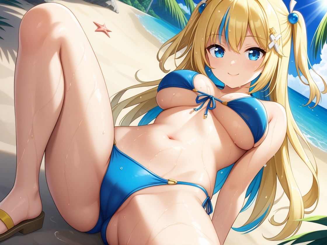 サンプル画像2:ロリ系の妹がプライベートビーチで見せる大胆な私性活(CP出版) [d_534365]