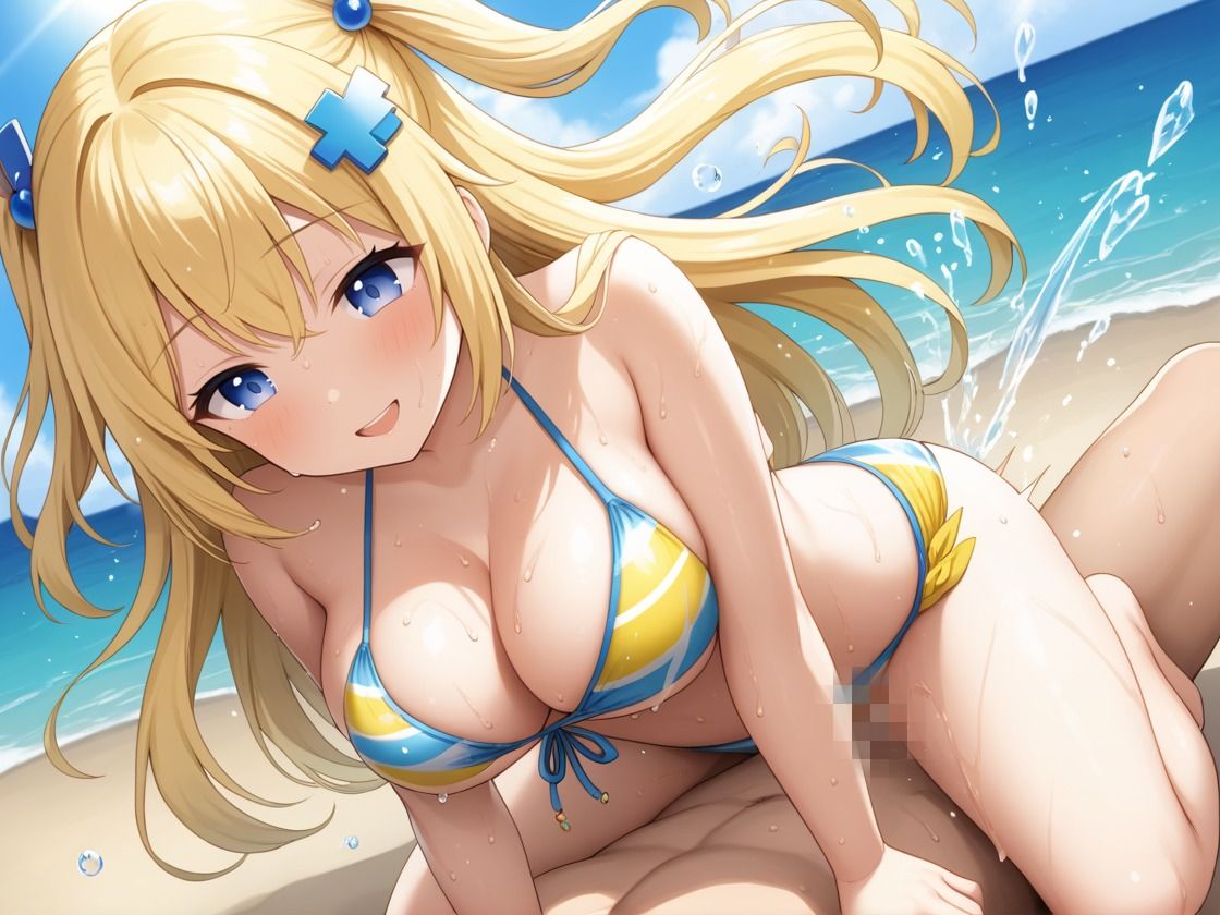 サンプル画像4:ロリ系の妹がプライベートビーチで見せる大胆な私性活(CP出版) [d_534365]