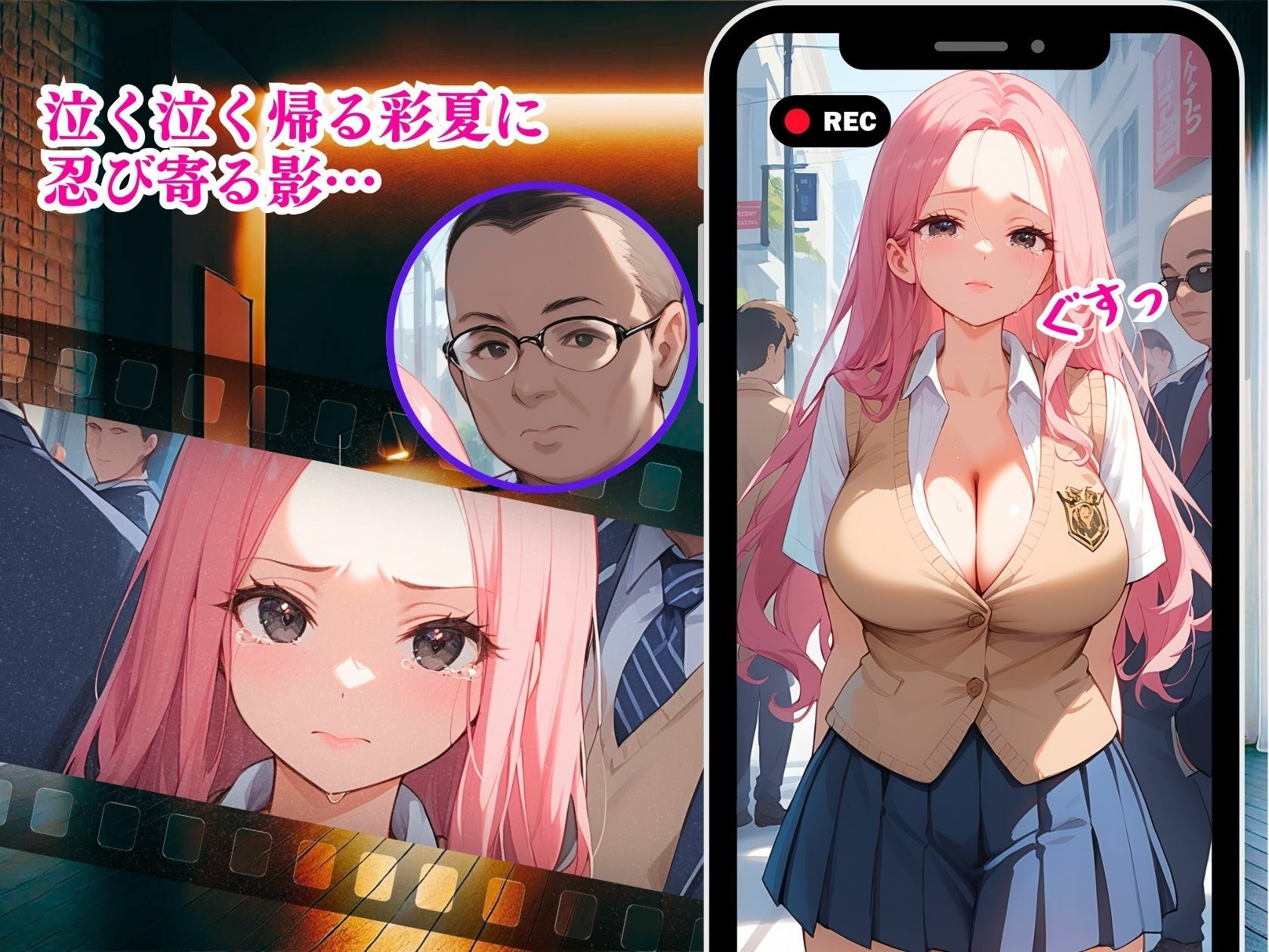 サンプル画像6:純潔ギャル〜SNSで時の人から大転落〜(推し娘) [d_534366]