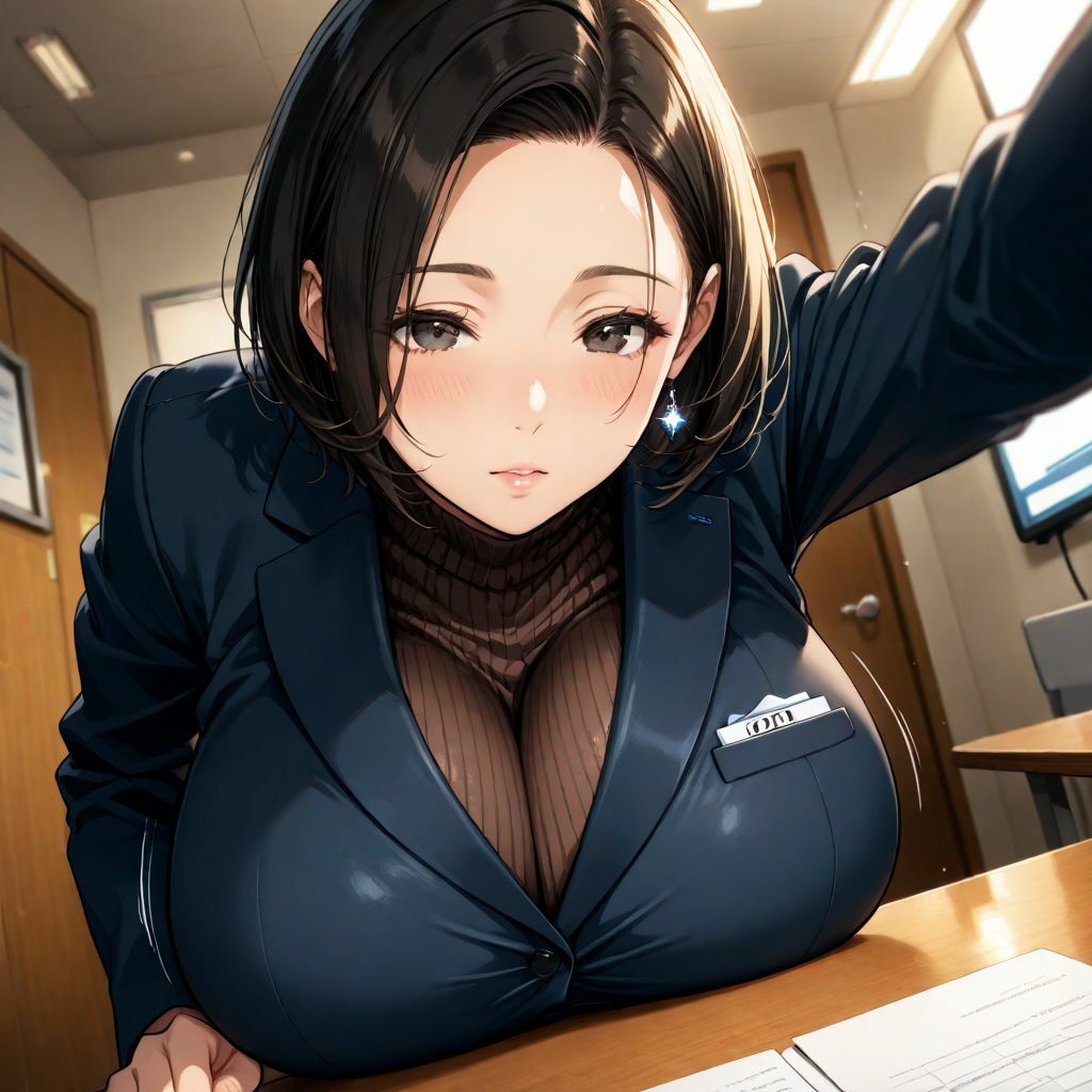 サンプル画像1:職場の上司が爆乳痴女に？ たくさんイカせてあげる(ユニットサークル) [d_534381]